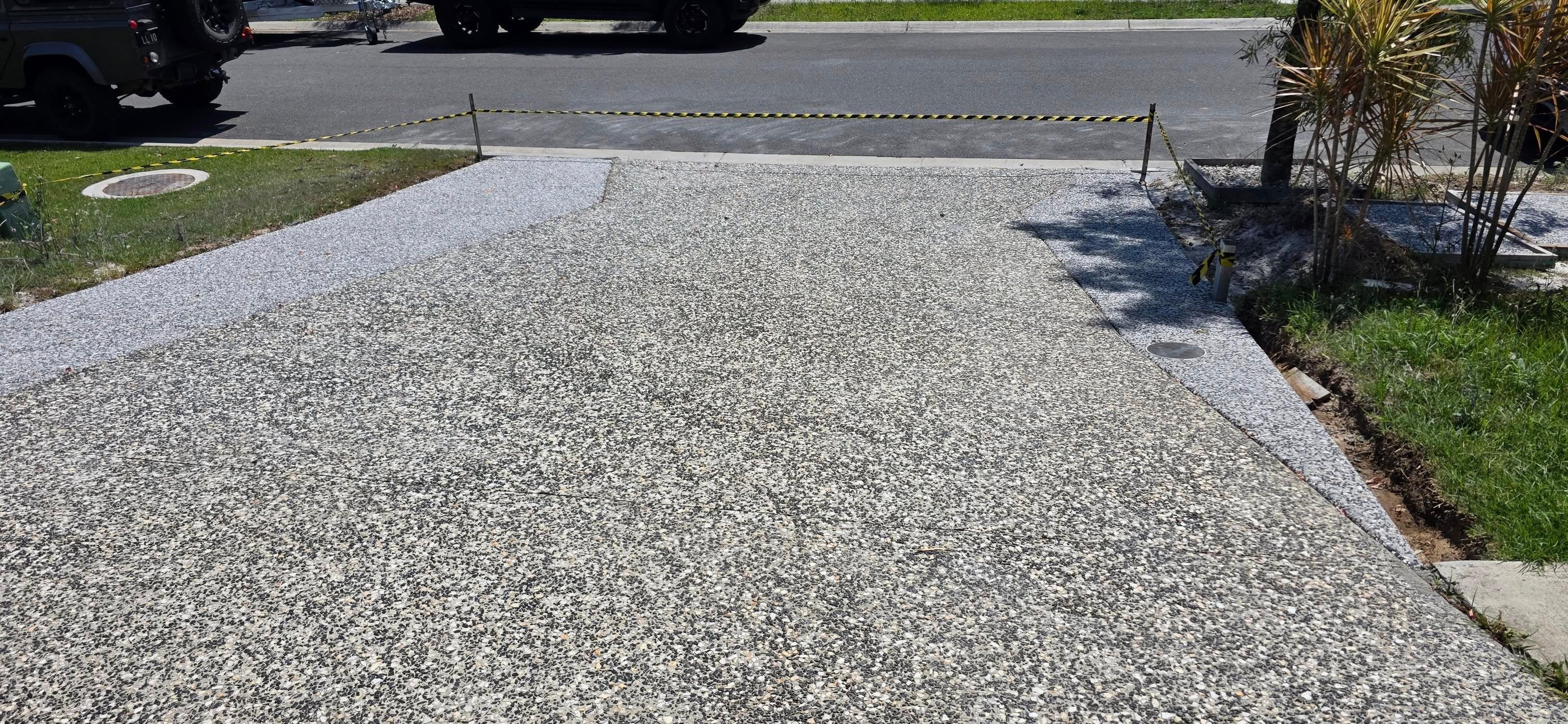 Driveway extension works in progress